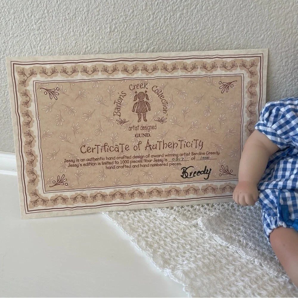 Berdine Creedy Porcelain Baby Doll Barton Creek